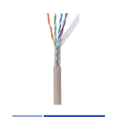 खरीदें पीवीसी जैकेट Cat6 नेटवर्क केबल 23AWG SFTP नेटवर्क केबल ठोस तांबा 4 जोड़ी ग्रे 305Mtr ऑनलाइन निर्माण