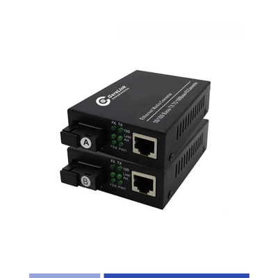 खरीदें BIDI फाइबर मीडिया कन्वर्टर्स 10/100Mbps सिंगलमोड SMF TX1310nm/RX1550nm सिम्पलेक्स SC 20KM ऑनलाइन निर्माण