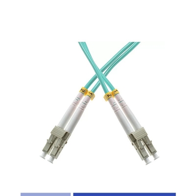 OM3 मल्टीमोड LC UPC डुप्लेक्स फाइबर पैच कॉर्ड LSZH 3m 2.0mm