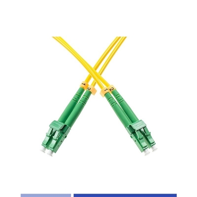 फाइबर ऑप्टिक LC APC पैच कॉर्ड सिंगलमोड G652D डुप्लेक्स LSZH 3m 2.0mm